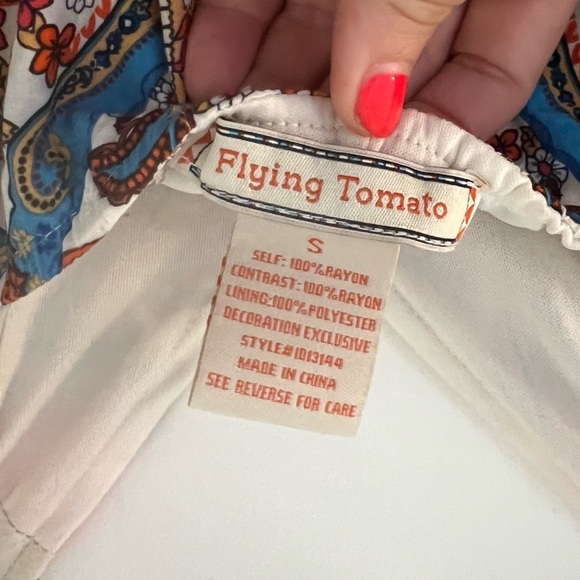 Flying Tomato Bohemian Maxi Dress with Paisley Print size S (E125) - Picture 5 of 6